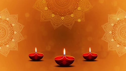 Happy Diwali Deepavali or Dipawali Festivals of Lights Greeting Celebration Background