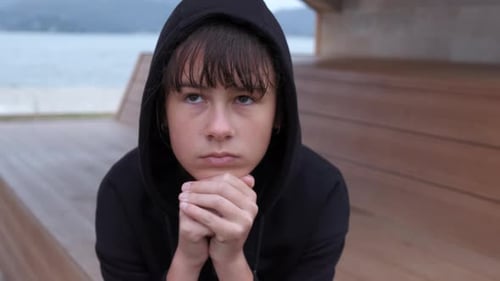 Portrait of a Pensive Teenager