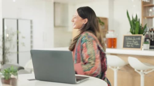 Friends hug, reunion at cafe and happy to be together, love and care, bonding over coffee