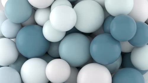Minimalist Abstract Spheres Movement Background Animation