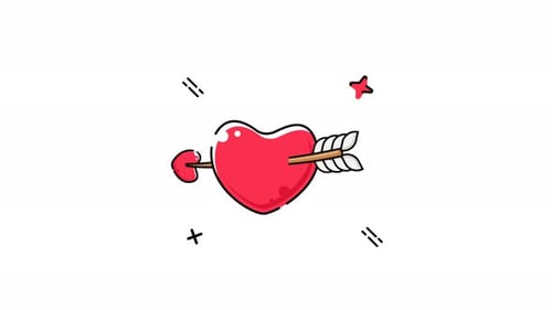Heart With Arrow Animation