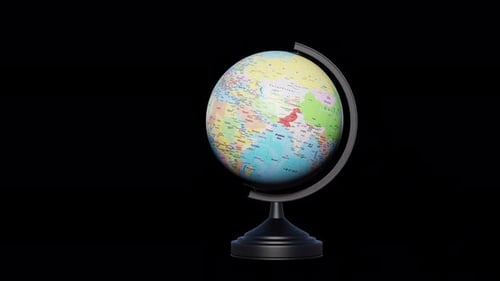 World Globe With Stand