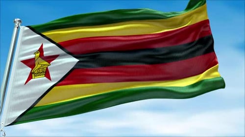 Dynamic Sky Scene Featuring Zimbabwe National Standard