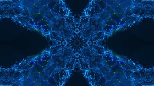 Abstract Futuristic Plexus Network Animation