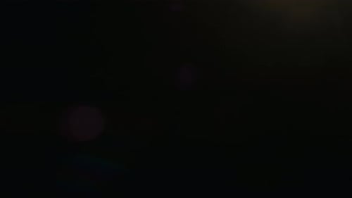 Abstract Overlay with Light Moving By Round Circle Transition Lens Flare Flashes Effects on Dark