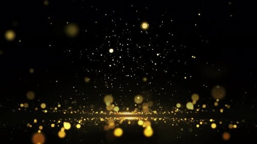 Gold Particles Background Loop