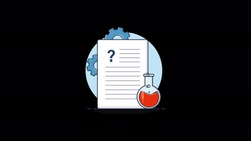 Animated Scientific Research and Business Process Concept