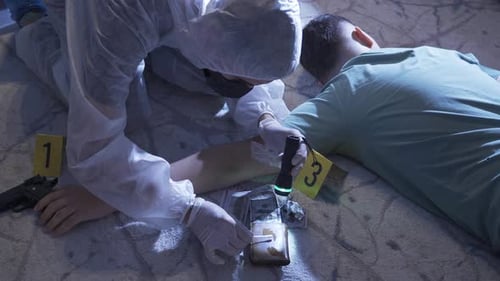 Crime Scene Investigation at Night