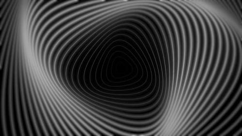 Abstract Geometric Line Tunnel Loop Animation