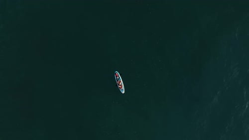 Professional Drone Shooting of People on Sup Boards in Indian Ocean