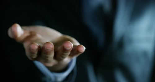 Hand Reaches Out, Business Concept