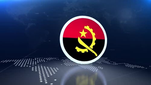 Futuristic Globe and Flag Reveal for Broadcasts