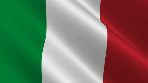 Waving Flag of Italy, Premium Background