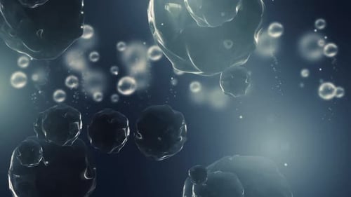 White Jelly Shape Particles Loop