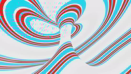 Blue And Red And White Abstract Background Vj Loop In 4K