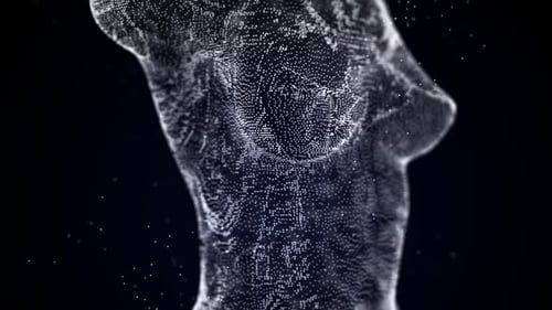 Digitalscan eines weiblichen Torsos 2