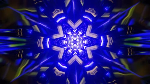 Mesmerizing VJ Loop with Hypnotic Kaleidoscopic Colors