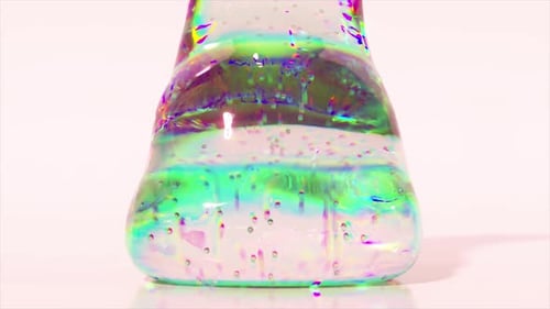 Colorful Abstract Fluid Motion with Light Refraction