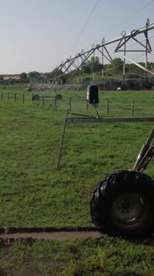 Irrigation Field System Vertical View