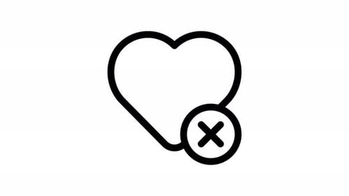 dislike line icon animation