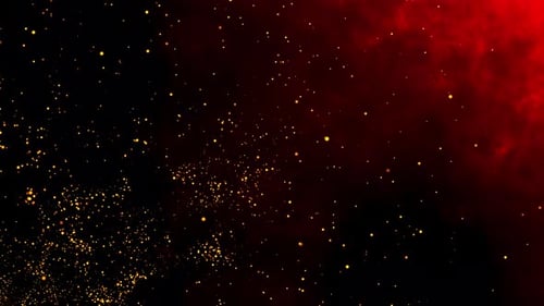 Abstract Isolated Fire Glowing Particles on gradient Background Slow Motion. Vd 437