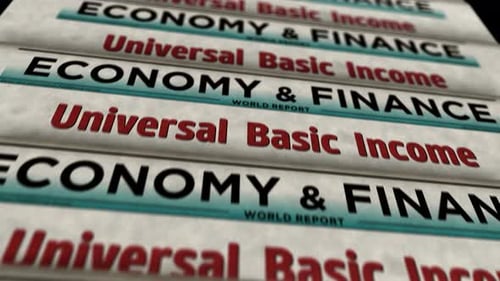 Universal basic income analysis technology newspaper printing media