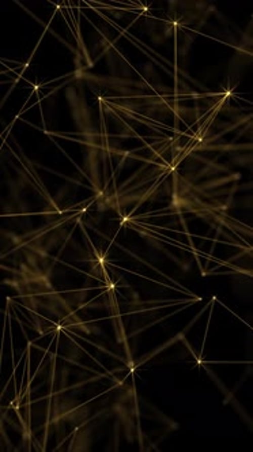 Vertical Video - Golden Plexus Connections Technology Background