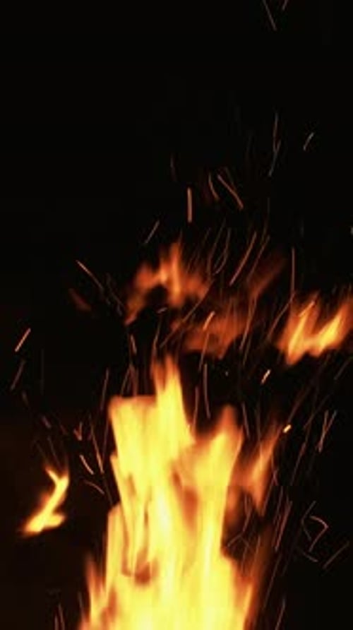 Vertikale Flamme entfacht Texturfeuer auf Black Blaze