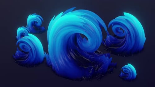 Spiral Wave 3d Abstract Element
