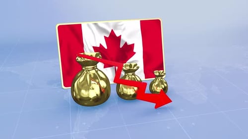 Canada Reserves Drop Economic Data Infographics Graph