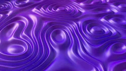 Shimmering Purple Fluid Waves Abstract Background