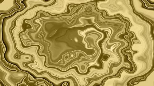 Abstract Golden Fluid Marble Flowing Background Loop