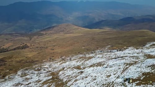 aerial view of the mountain