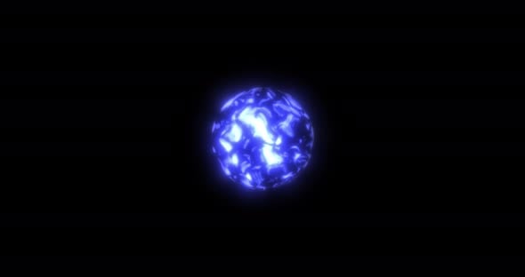 Blue Shiny Magic Orb Rotates Seamlessly In 4 K, Bugs Motion Graphics ft ...