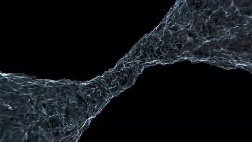 Abstract Fluid Particle Network Wave Animation