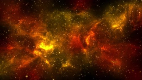 4K flying through clouds star field open space nebulae stars. Cosmic moving glowing stars novae.