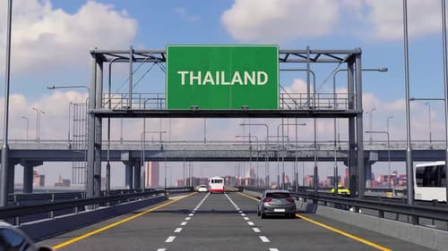 THAILAND Road Sign