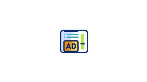 Icône animée publicitaire