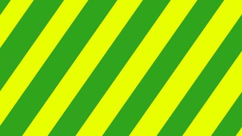 Animated Green Yellow Diagonal Stripes Background Loop