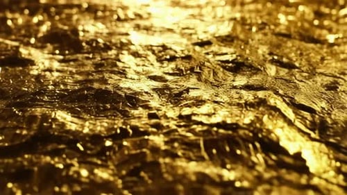 Abstract Shimmering Gold Foil Texture Background