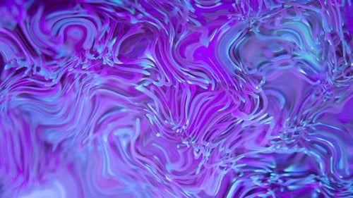 Hypnotic Fluid Wavy Purple Blue Abstract Background Animation