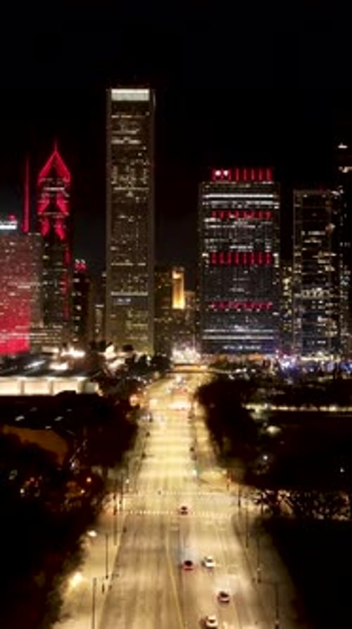 Downtown Chicago At Chicago In Illinois United States.