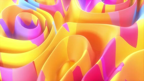 Vibrant Fluid Waves Abstract Motion Graphic Background