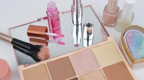 cosmetic makeup rotating