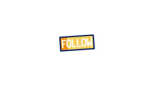 Animated Social Media Follow Button Element