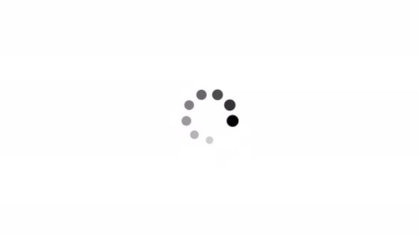 loading animation with 12 dots arranged into a square that bounces ...