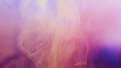 Fumée colorée, encre colorée qui coule