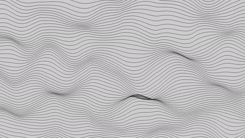 Digital wave black particles form seamless loop motion background. Vd 90