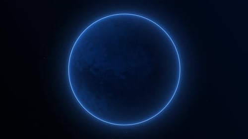 Futuristic Abstract Glowing Circle Reveal