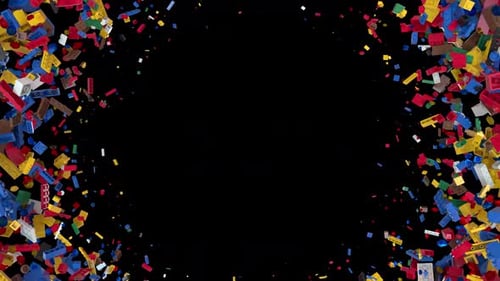 Dynamic Colored Building Block Transition Outer Edge Outer Edge